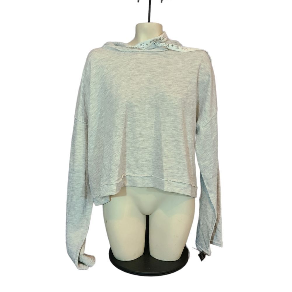 Kendall & Kyle‎ Cropped Grey Hoodie Size XL